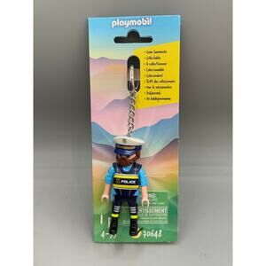 Playmobil Beard POLICE OFFICER Figure Figurine Keychain Toy NEW